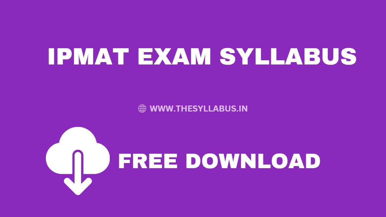 IPMAT Syllabus